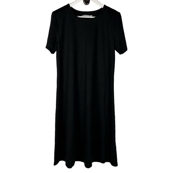Susan Graver Dresses & Skirts - Susan Graver Dress Black Medium Pull On Short Sleeve A55885